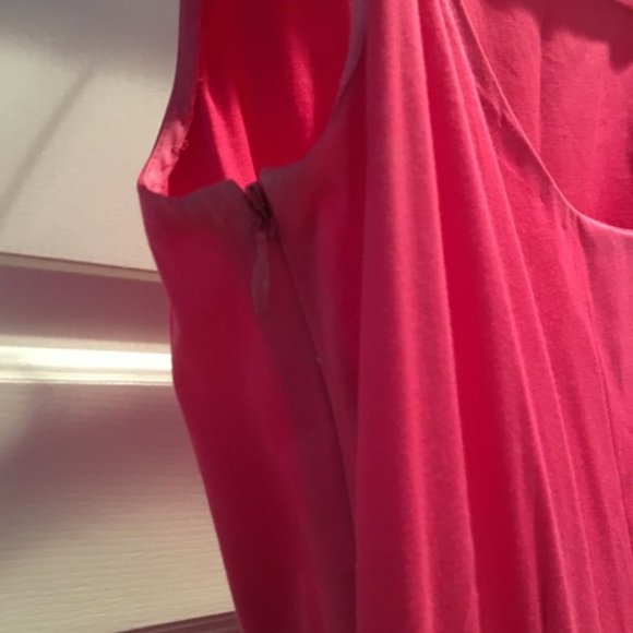 Kate Spade Striped Pink and Cream Pleated Fit and Flare Dress Size 0 - Picture 4 of 9